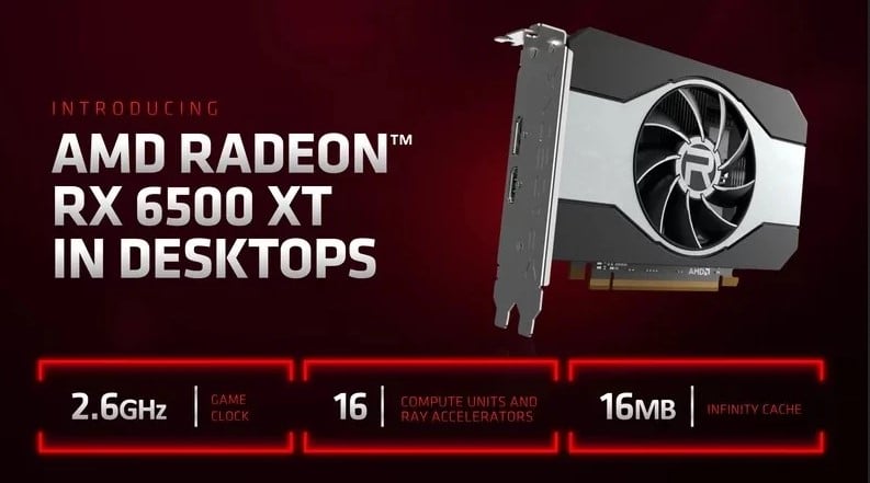 MSI MECH RADEON RX 6500 XT 2X 4G OC carte graphique AMD 4 Go GDDR6