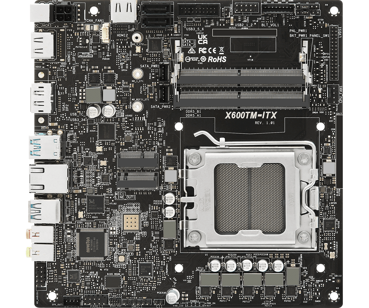 Carte mère Thin mini-ITX ASROCK AM5 Ryzen 9000