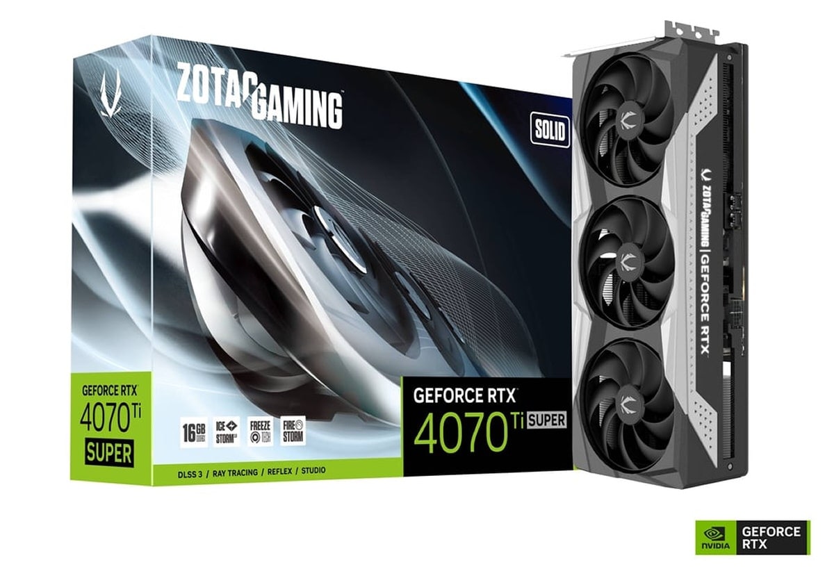 ZOTAC GAMING GeForce RTX 4070 Ti SUPER SOLID 16GB GDDR6X box