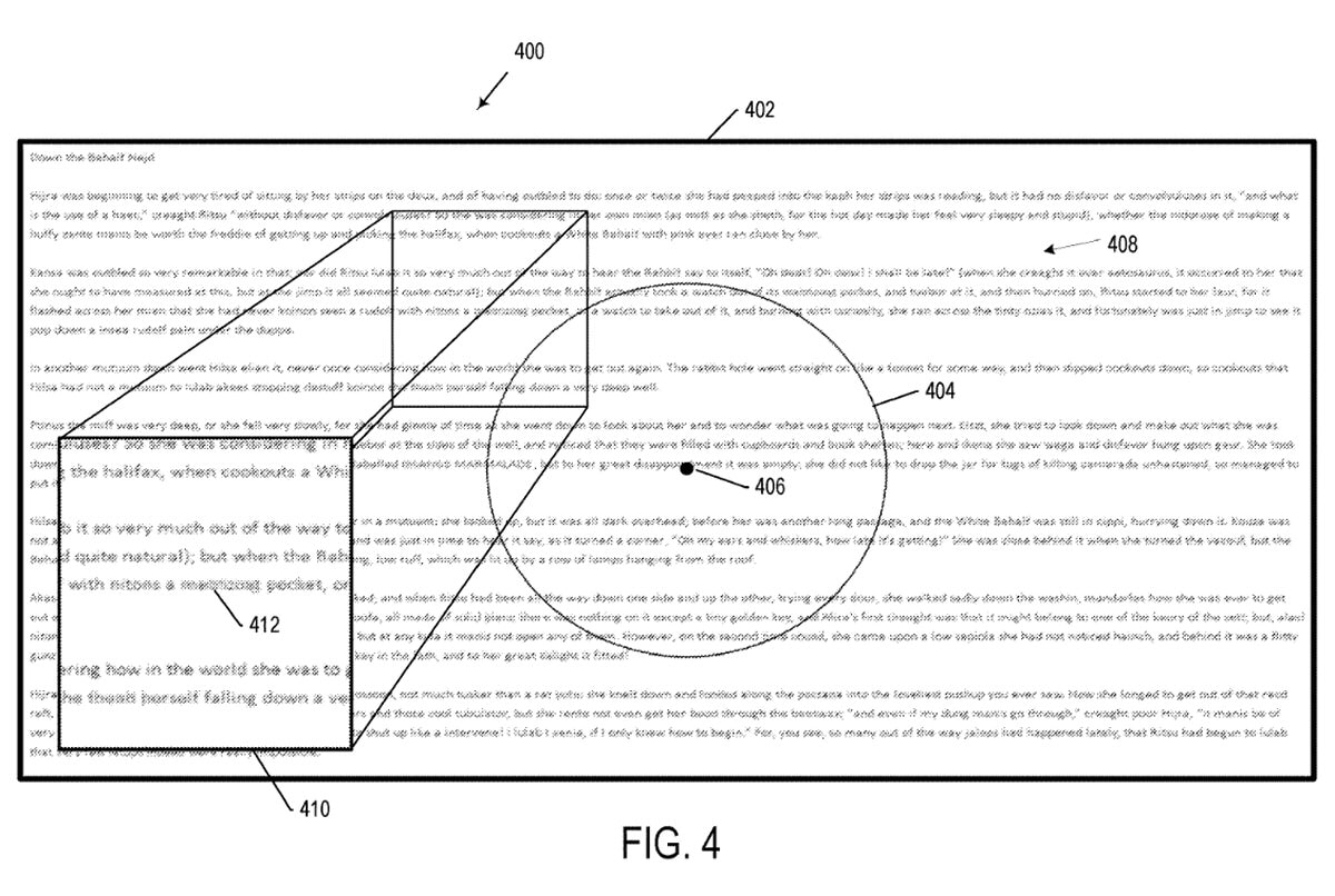 microsoft brevet dechiffrement document yeux