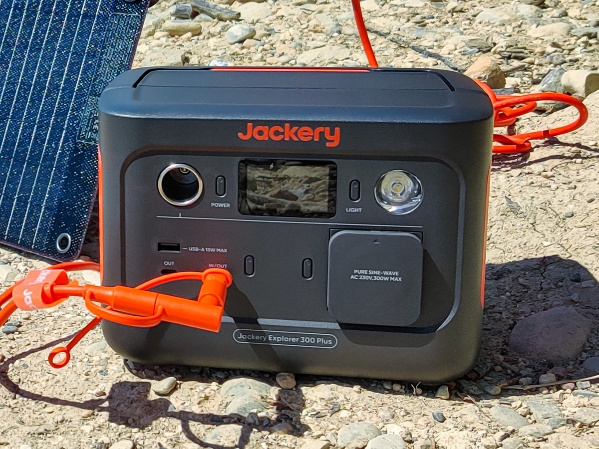 Jackery Solar Generator 300 PLUS 40W front