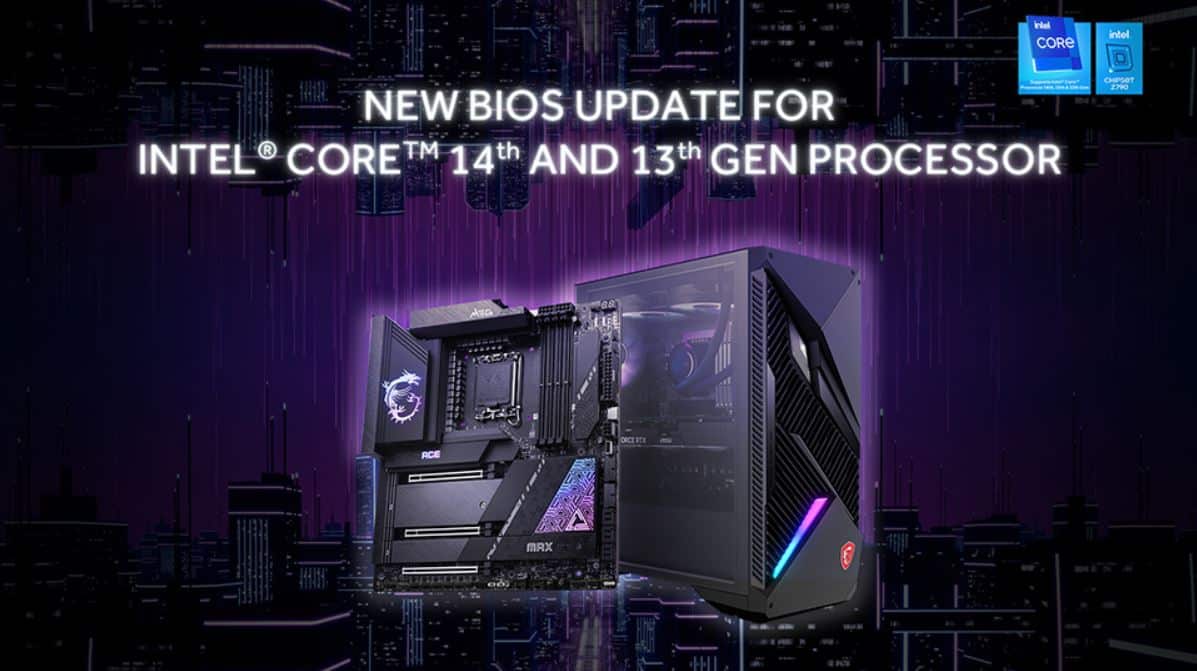 MàJ BIOS microcode core gen13 et 14