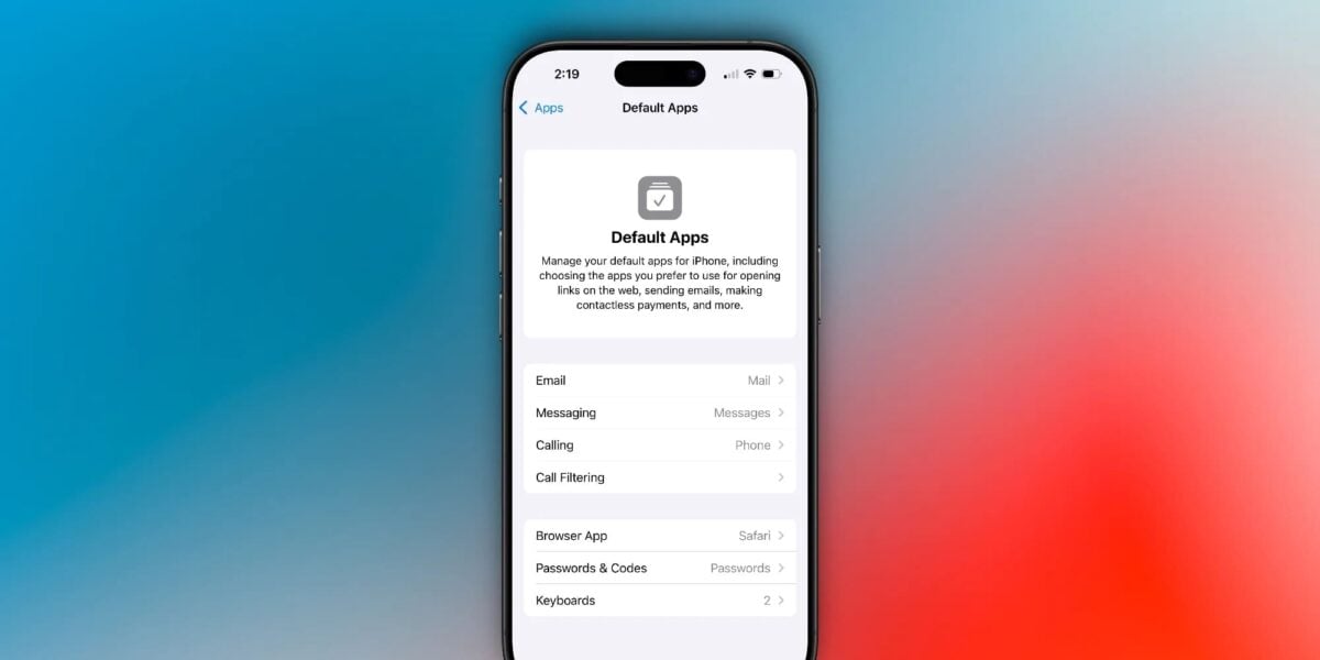 nouveautes ios 18.2 applications par defaut