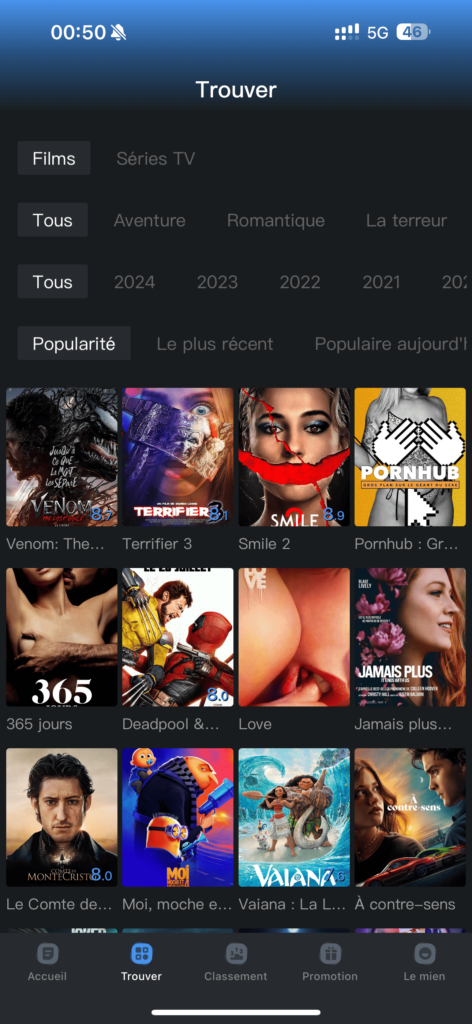 univer notes application de piratage de streaming