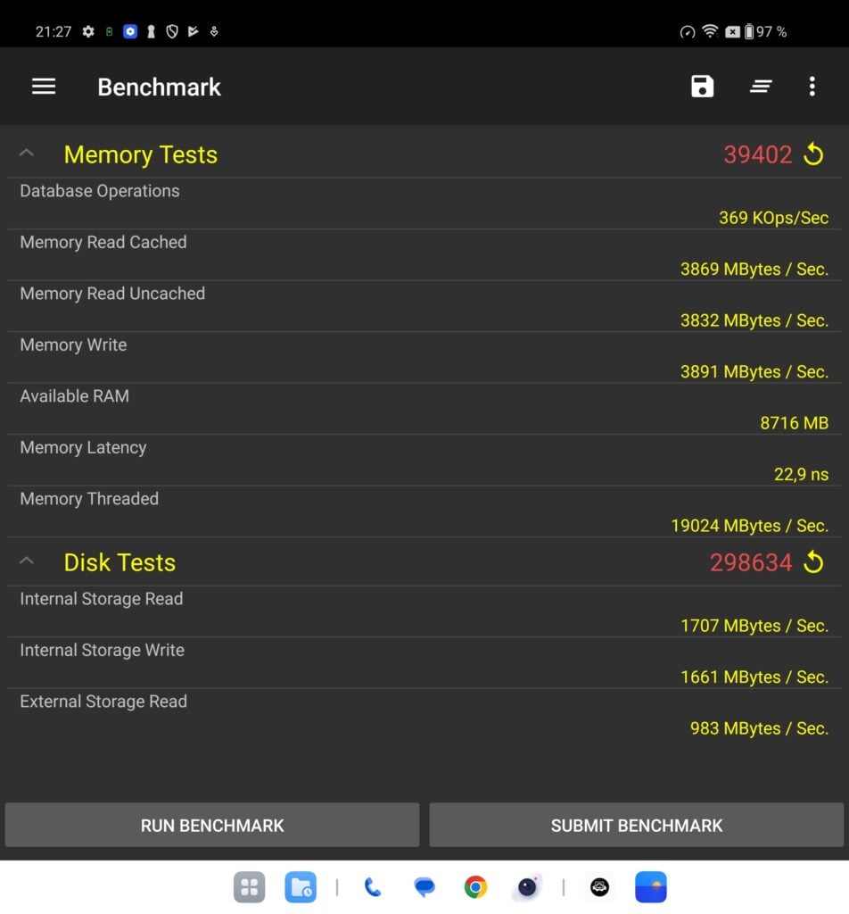 benchmark oneplus open