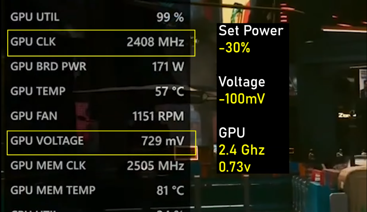 diminuer voltage amd rx 9070